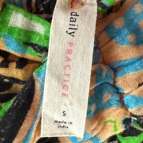 Anthropologie Daily Practice The Last Sunset Dress Size Sm Cut Out Baby Doll - Picture 3 of 11